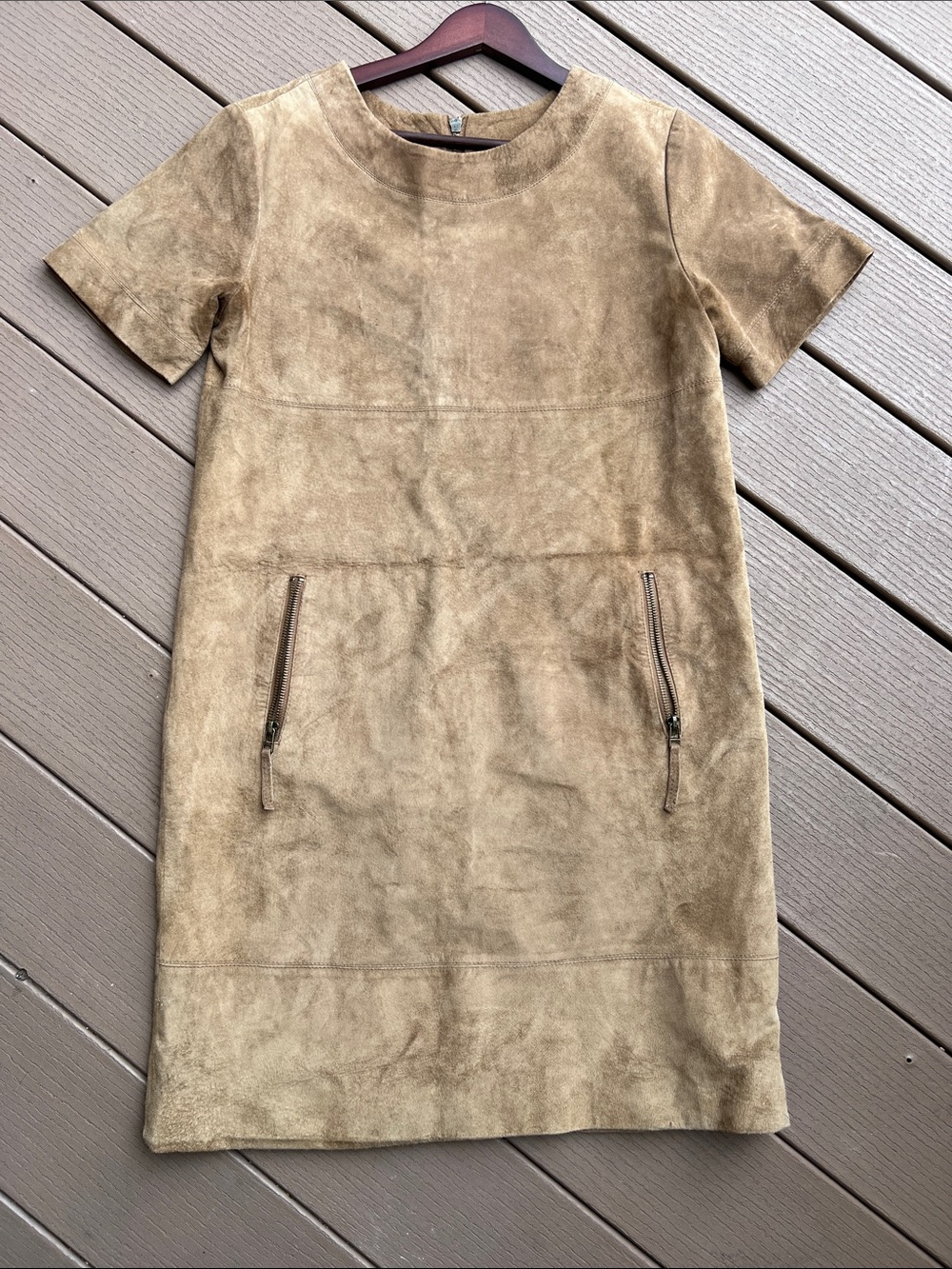 Neiman Marcus Large suede leather dress